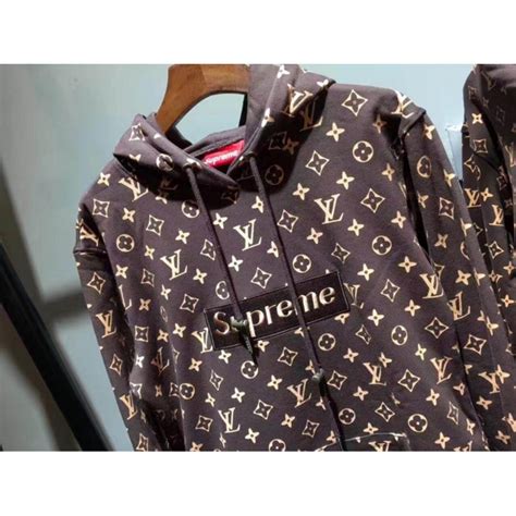 lv x supreme hoodie|louis vuitton x supreme tracksuit.